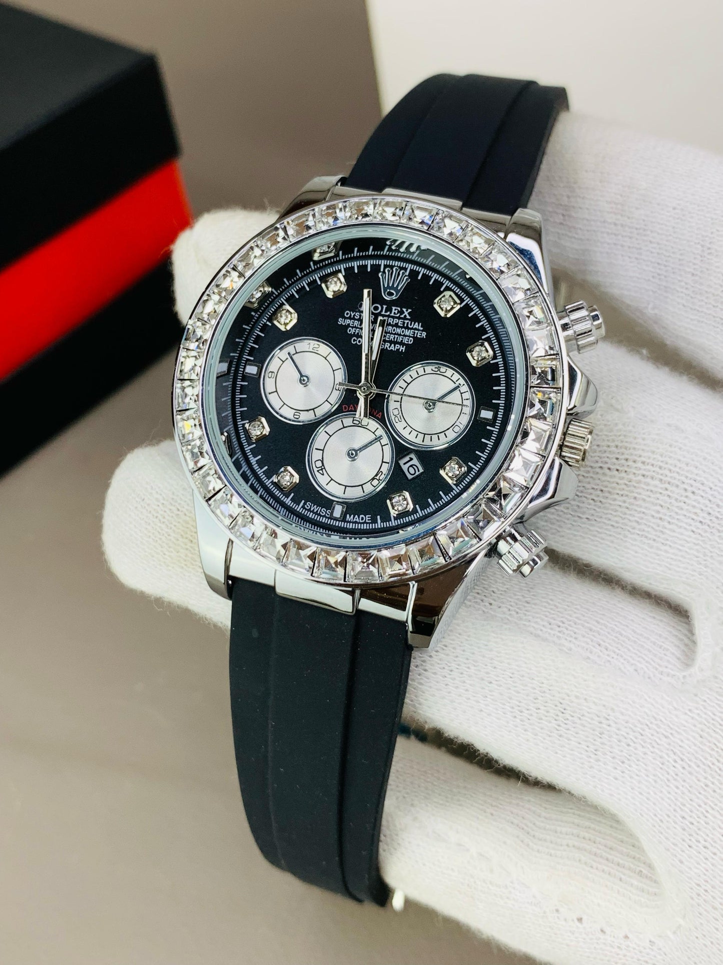 Rolex Cosmograph Daytona Stone 40mm _ Oyesterflex Watch Premium