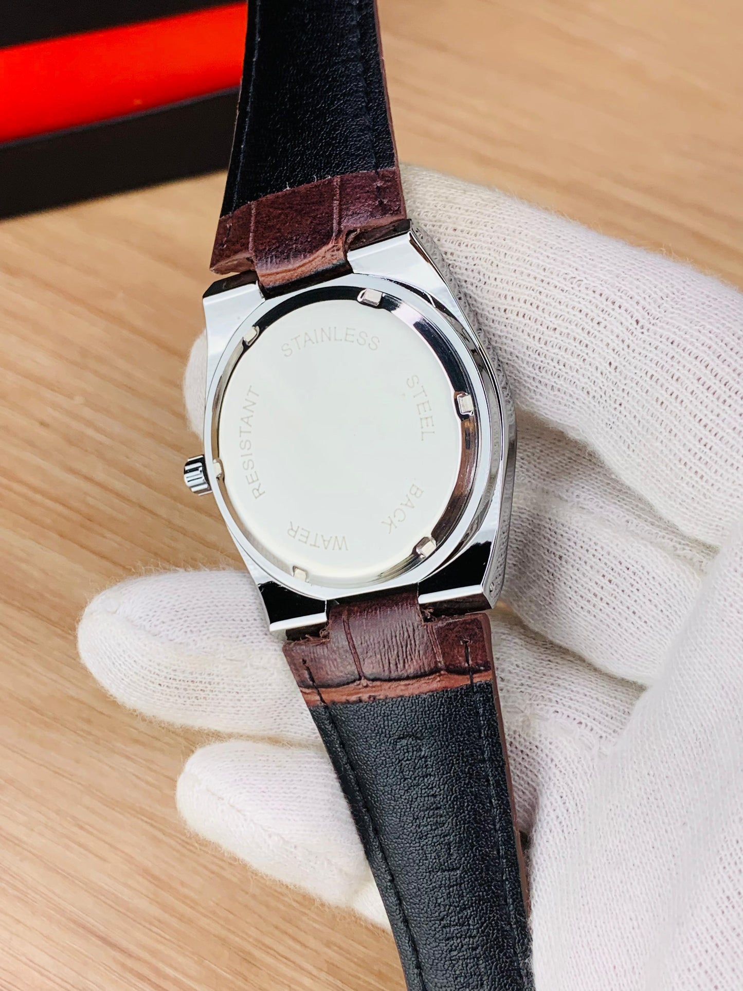 Tissot PRX Quartz Leather Strap Watch