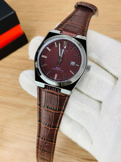 Tissot PRX Quartz Leather Strap Watch